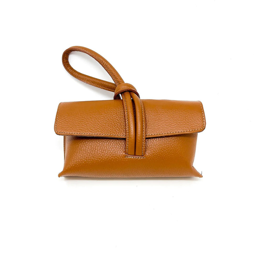 German Fuentes Leather Wristlet Bag - Capri by Sunset & Co.