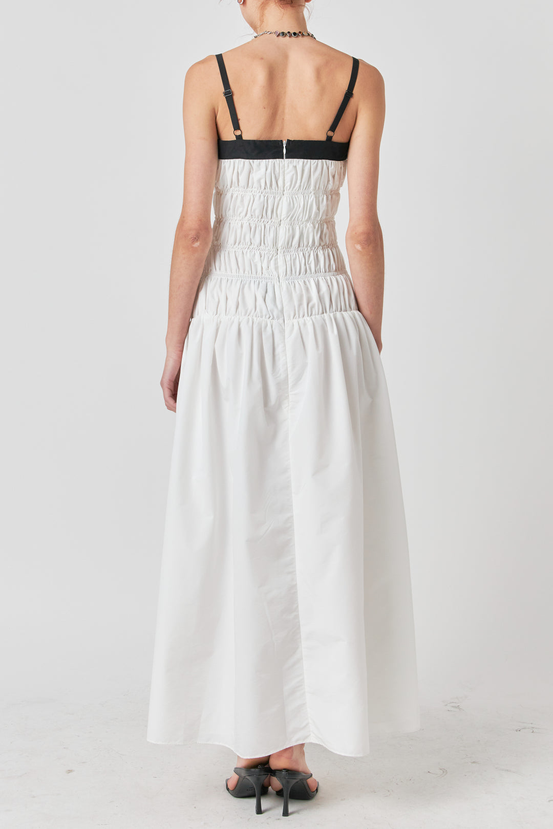 Endless Rose Smocked Taffeta Maxi Dress