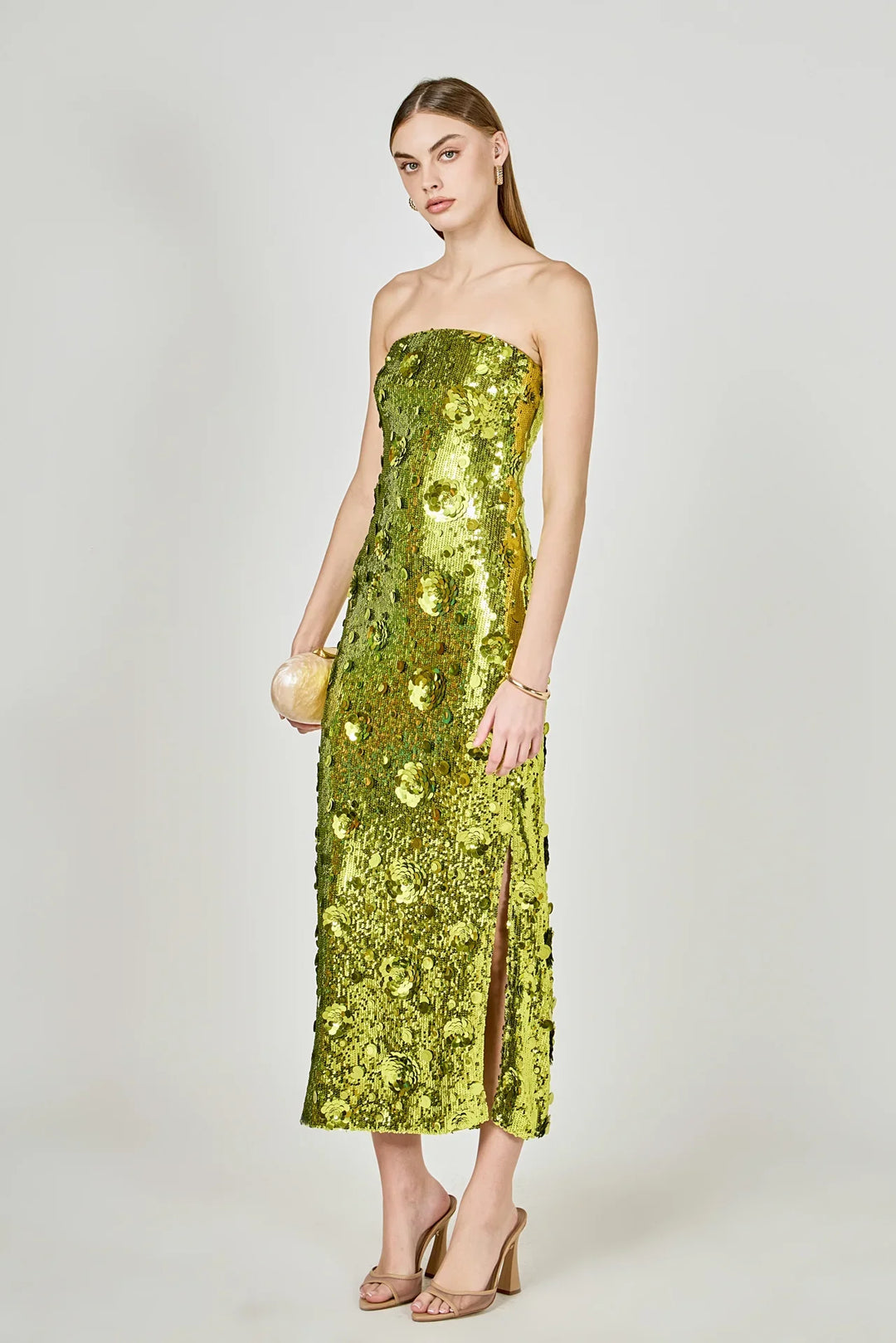 Endless Rose Sequins Midi Dress - Capri by Sunset & Co.