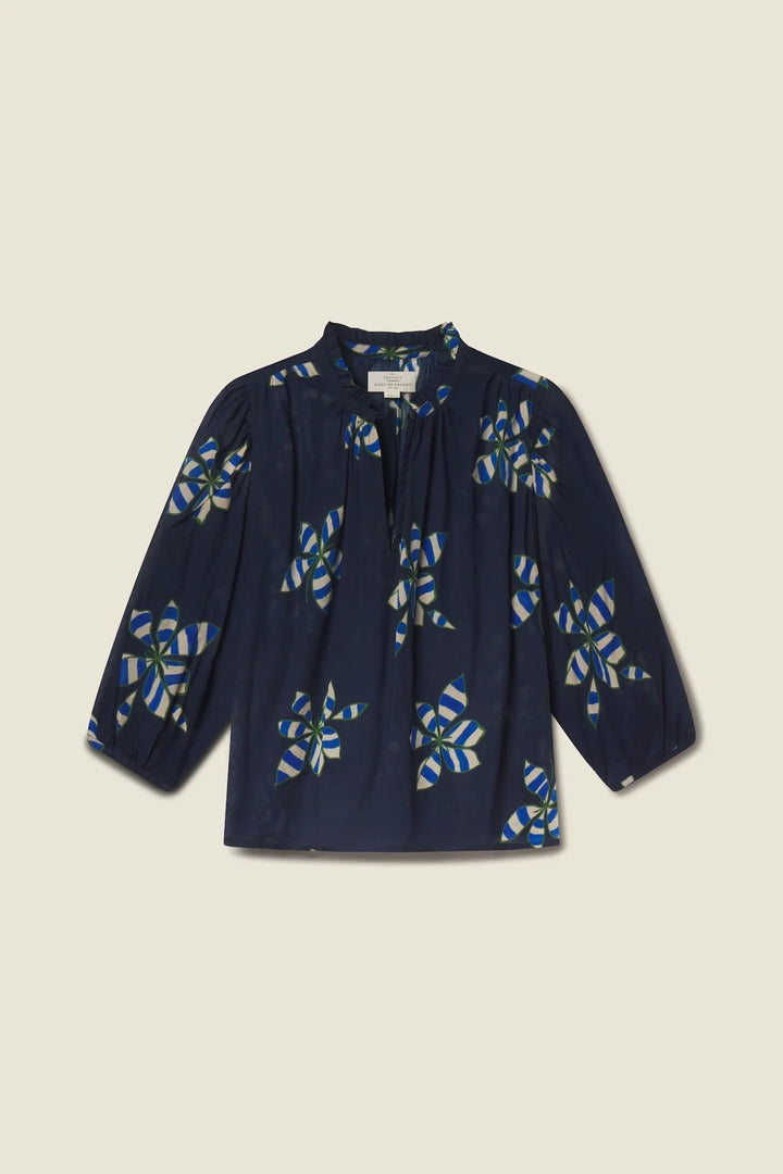 Trovata Orly Blouse - Capri by Sunset & Co.