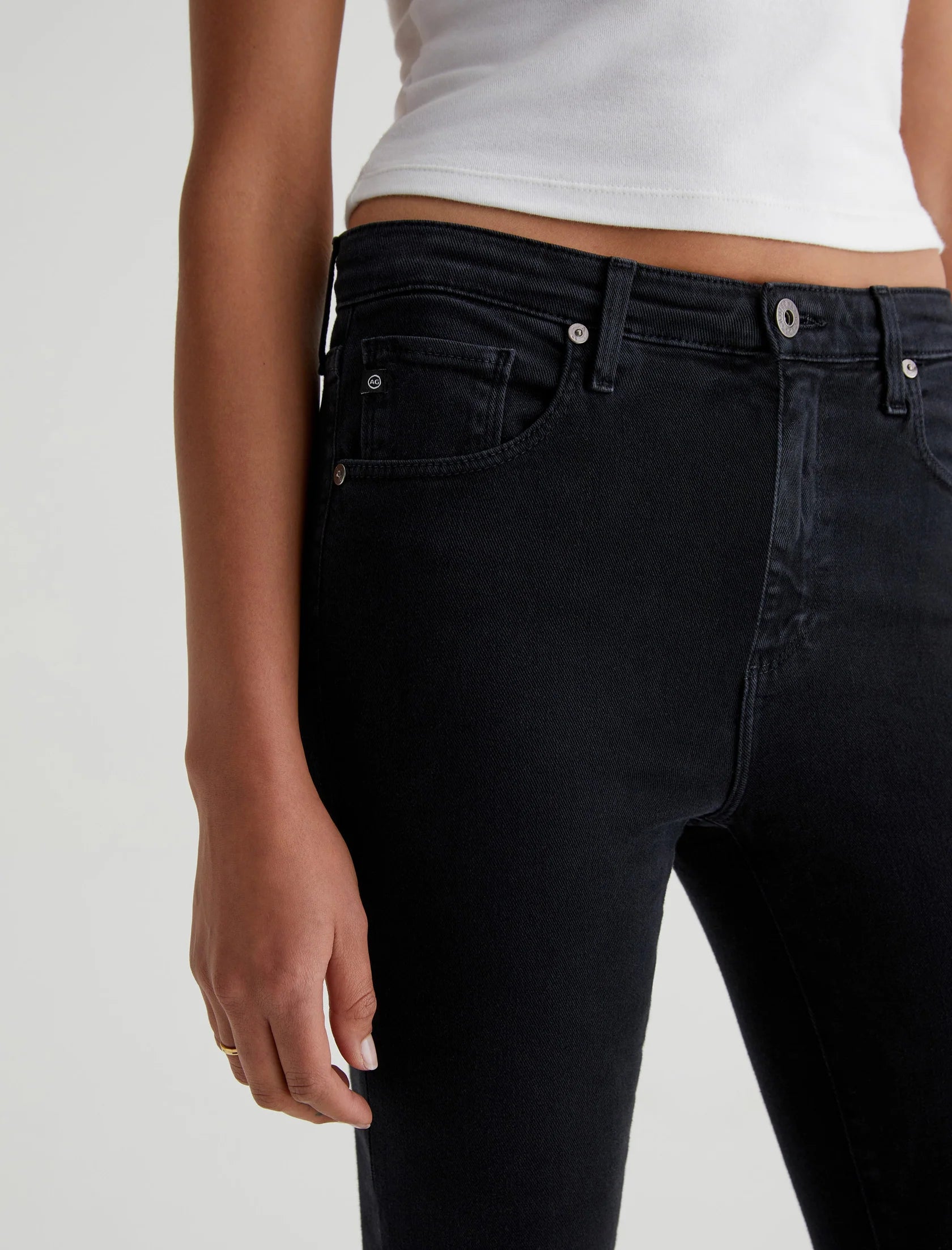 Farrah Crop Boot Jean - Sulfur Black