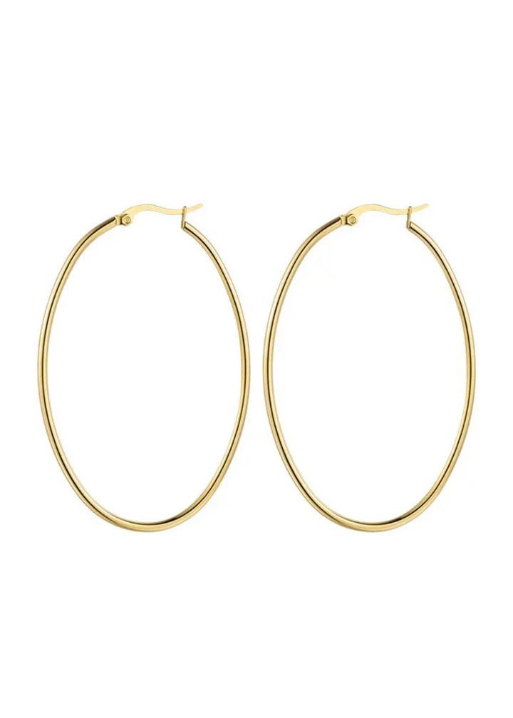 HJane Jewels Oval Hoop Earrings - Capri by Sunset & Co.