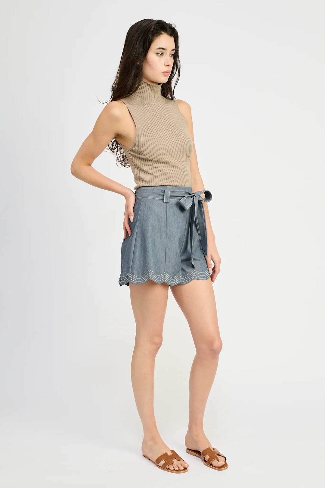 En Saison Angeline Shorts - Capri by Sunset & Co.