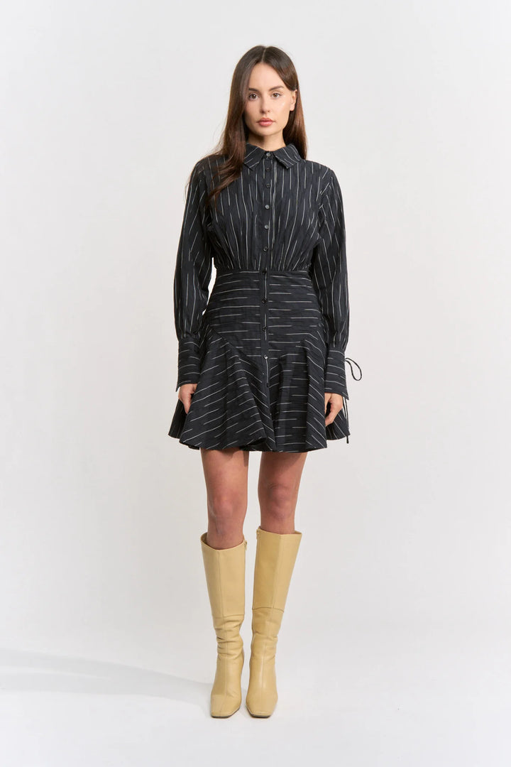 En Saison Tricia Mini Shirt Dress - Capri by Sunset & Co.