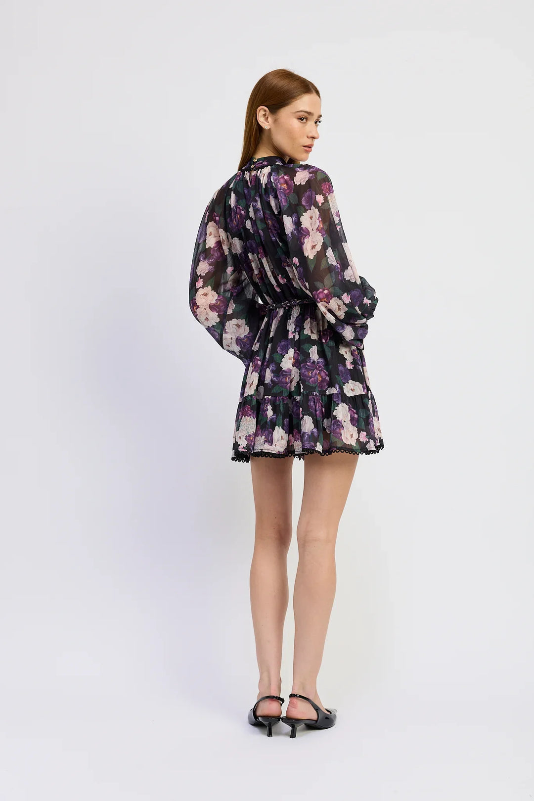 En Saison Jasmine Long Sleeve Mini Dress - Capri by Sunset & Co.