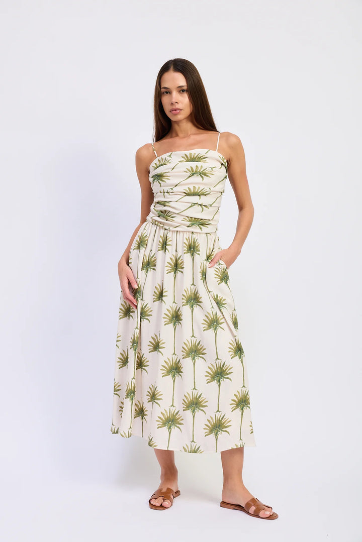 En Saison Sabrina Midi Dress - Capri by Sunset & Co.