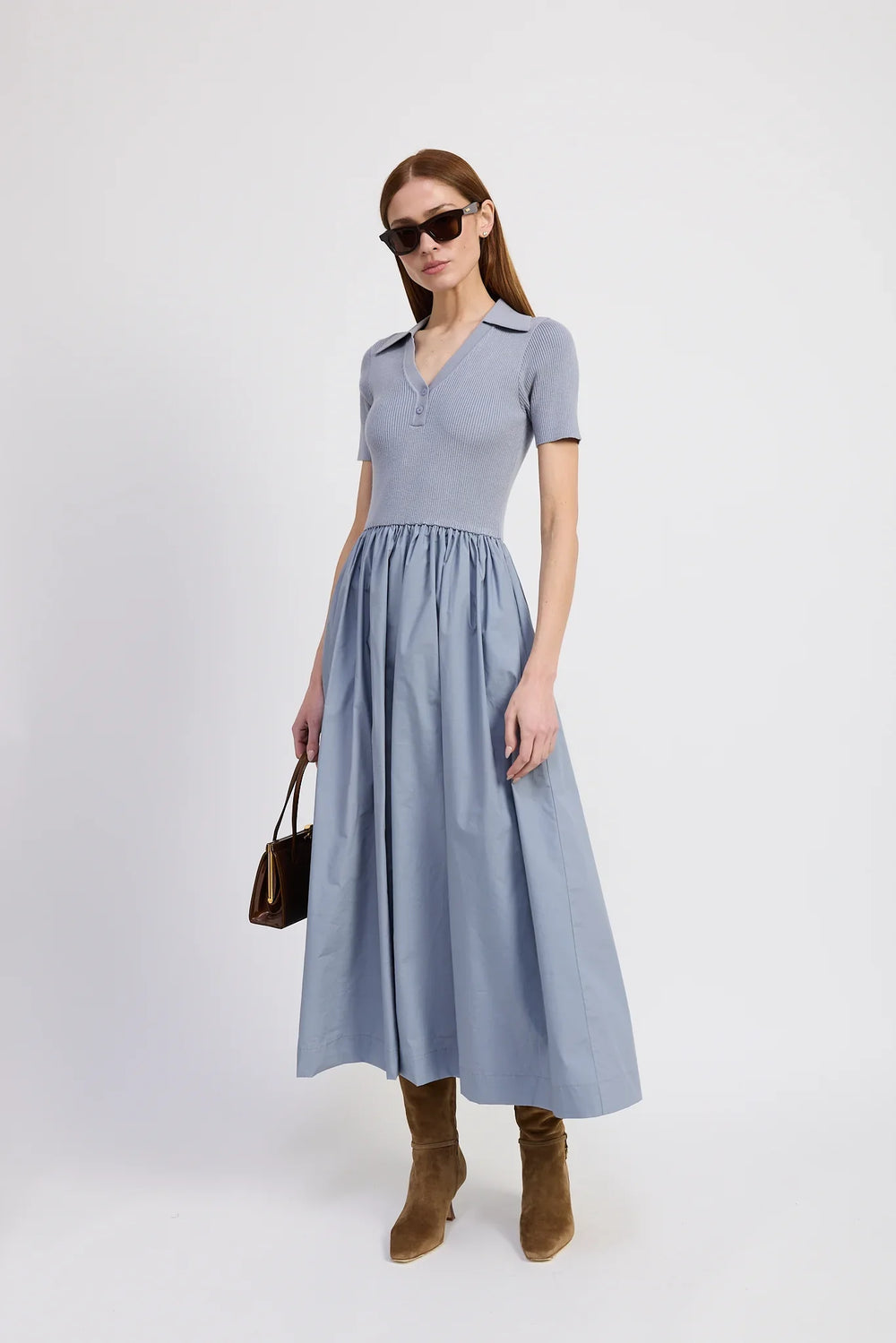 En Saison Stenson Mixed Media Dress - Capri by Sunset & Co.