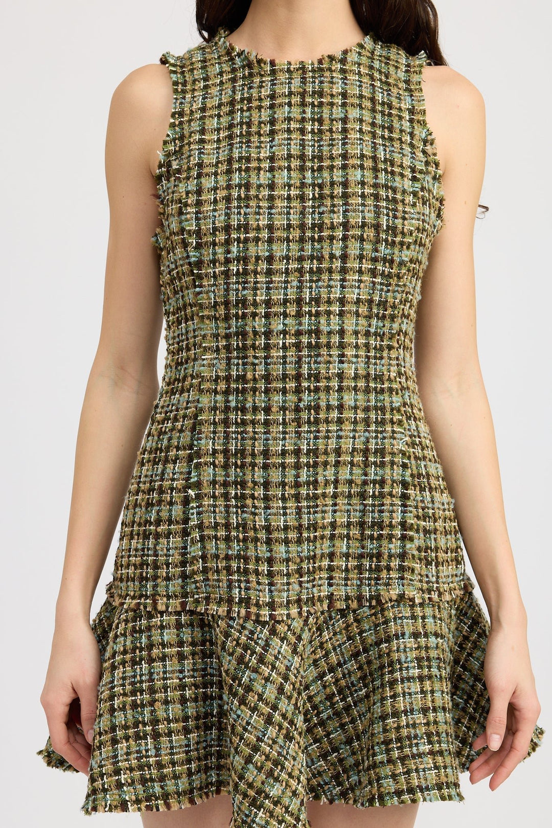 En Saison Jaime Tweed Mini Dress - Capri by Sunset & Co.