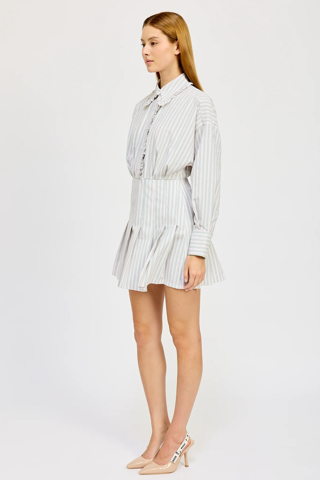 En Saison Haisley Stripe Mini Dress