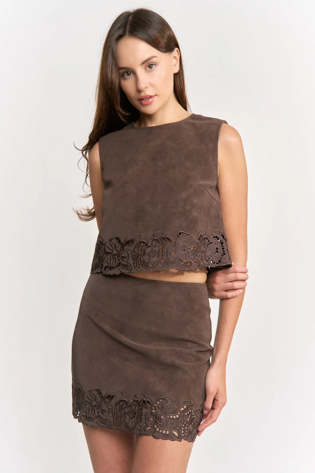 En Saison Pauline Mini Skirt - Capri by Sunset & Co.
