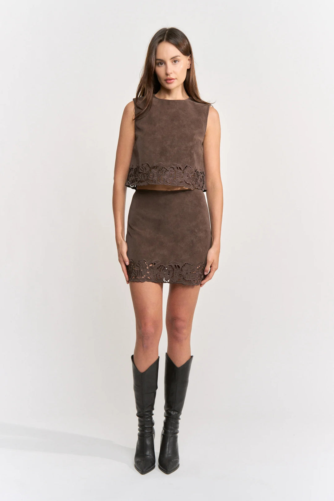 En Saison Pauline Mini Skirt - Capri by Sunset & Co.