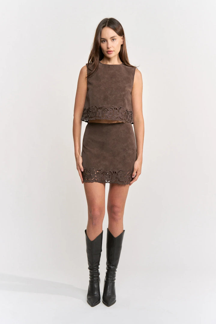 En Saison Pauline Mini Skirt - Capri by Sunset & Co.