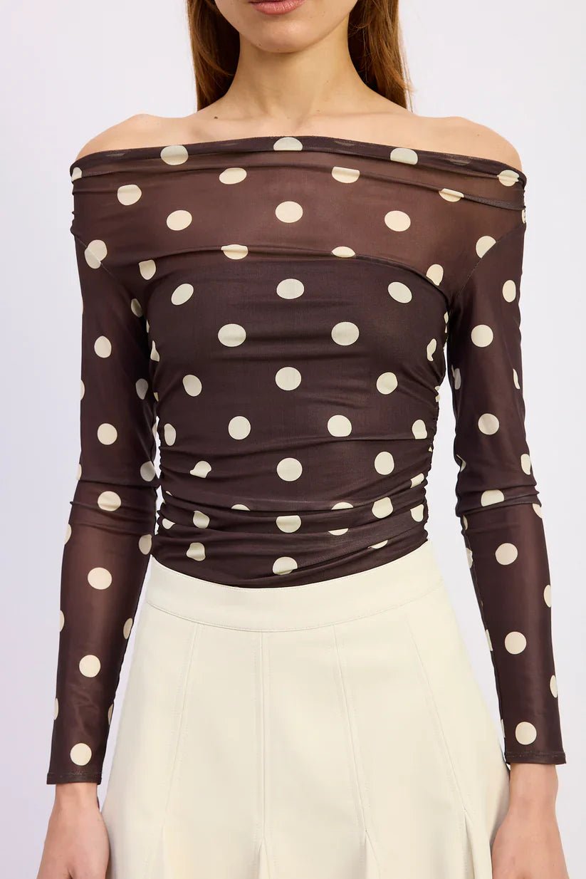 En Saison Lainey Mesh Bodysuit - Capri by Sunset & Co.