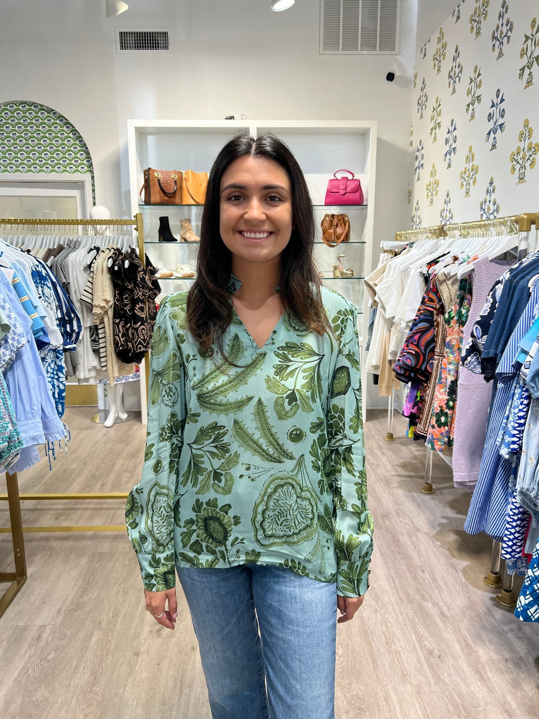 Spartina Bethany Blouse - Capri by Sunset & Co.