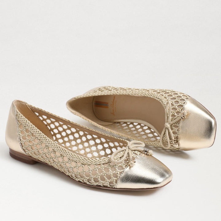 Sam Edelman May Ballet Flat - Bleached Natural Weave - Capri by Sunset & Co.