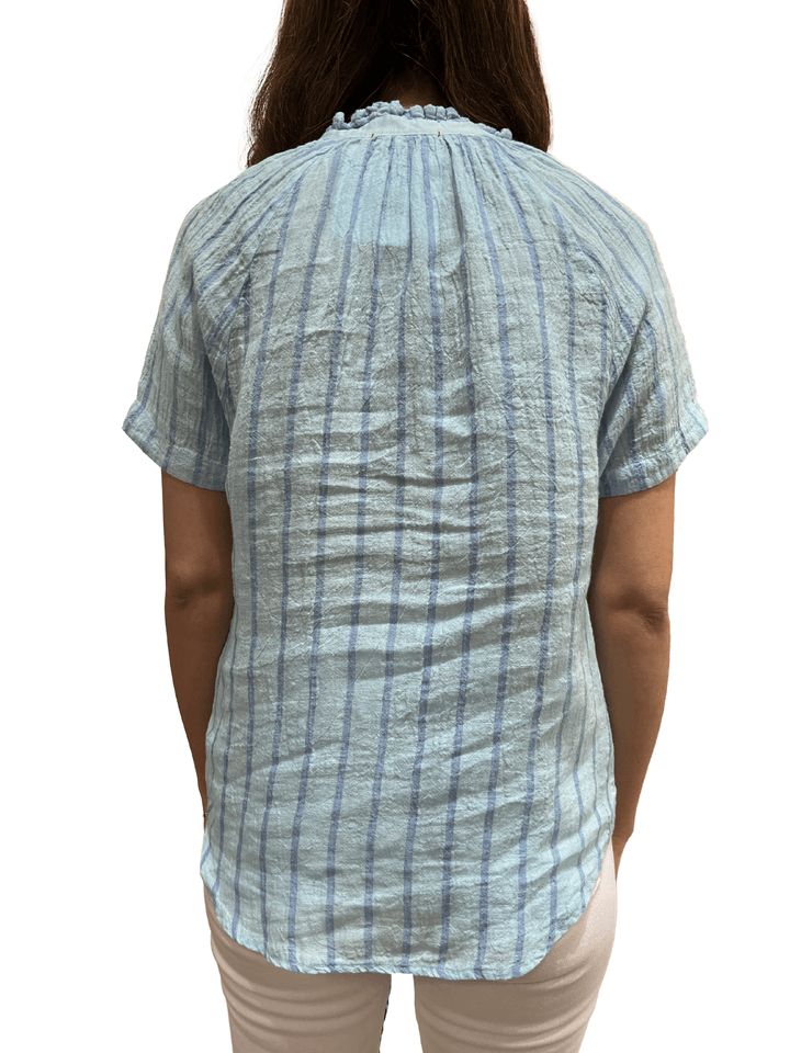 Stark X Naomi Top - Clear Water Striped - Capri by Sunset & Co.