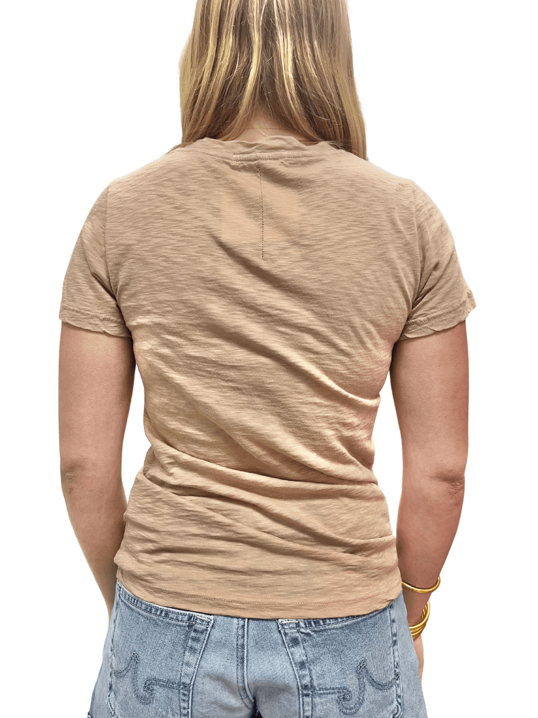 Stateside Supima Slub Jersey Short Sleeve T - Shirt - Capri by Sunset & Co.