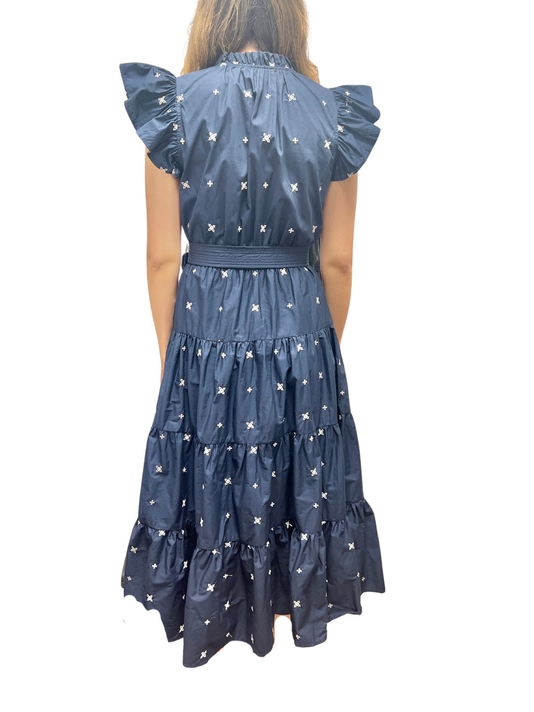 En Saison Embroidered Midi Dress - Capri by Sunset & Co.