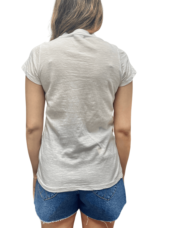 Sundry Deep VNeck Tee - Capri by Sunset & Co.