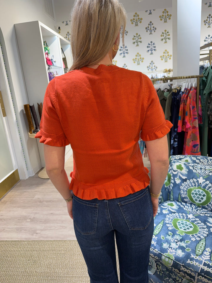 J. Society Ruffle Sweater