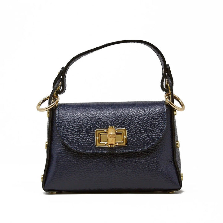 German Fuentes Leather Bamboo Bag - Capri by Sunset & Co.