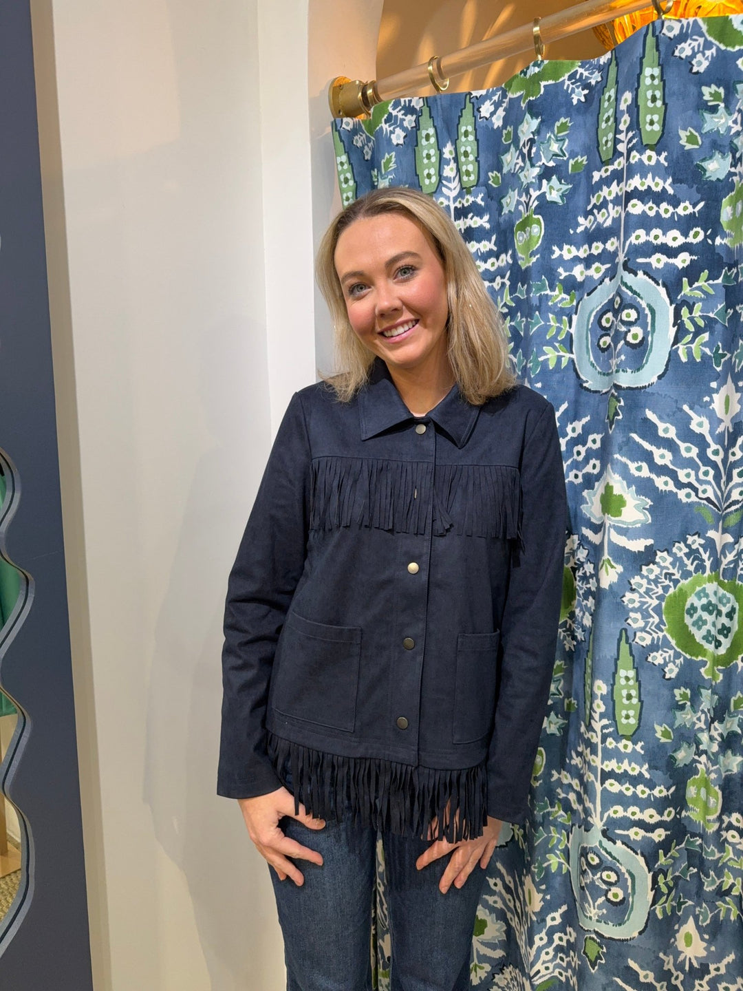 J. Society Suede Fringe Jacket - Capri by Sunset & Co.