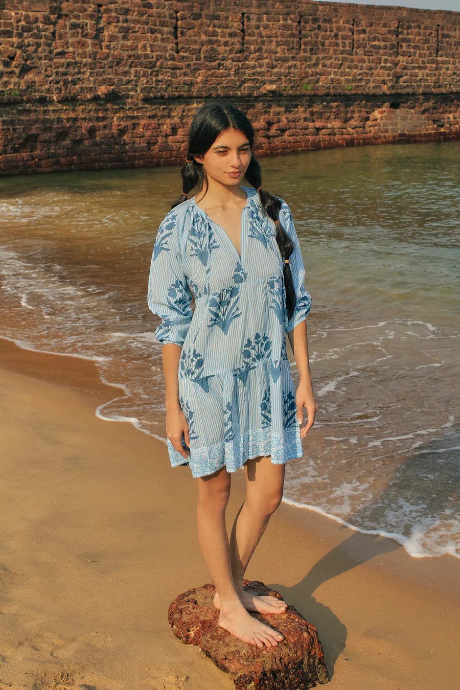SZ Blockprints Priya Dress - Capri by Sunset & Co.