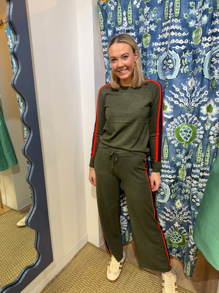 J. Society Striped Wide Leg Pant - Capri by Sunset & Co.