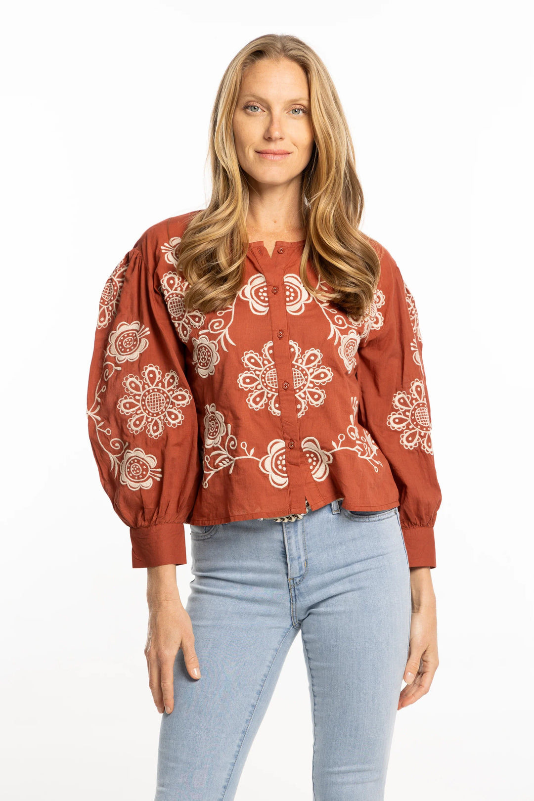 Bindu Elga Blouse - Capri by Sunset & Co.