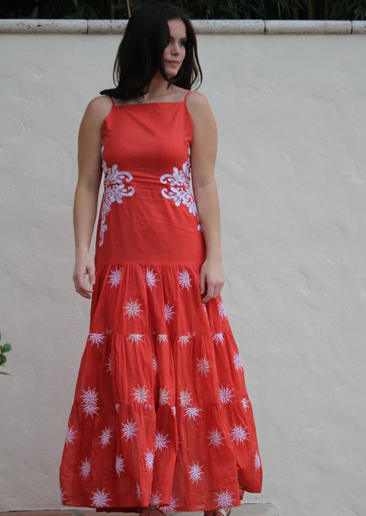 Wknd Wyfr Saint - Tropez Dress - Red - Capri by Sunset & Co.