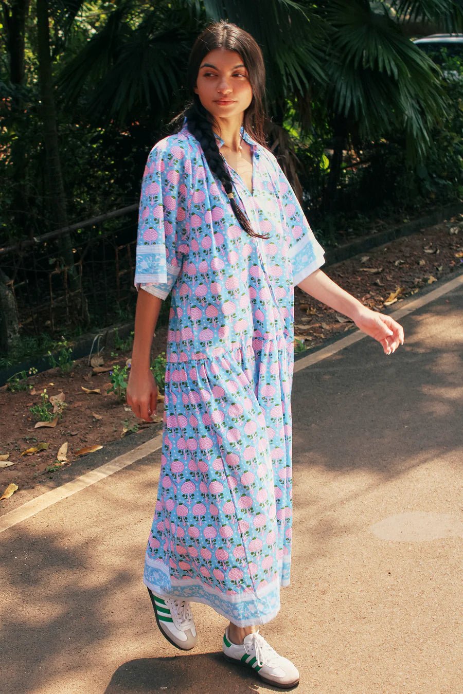 SZ Blockprints Yuva Dress - Capri by Sunset & Co.