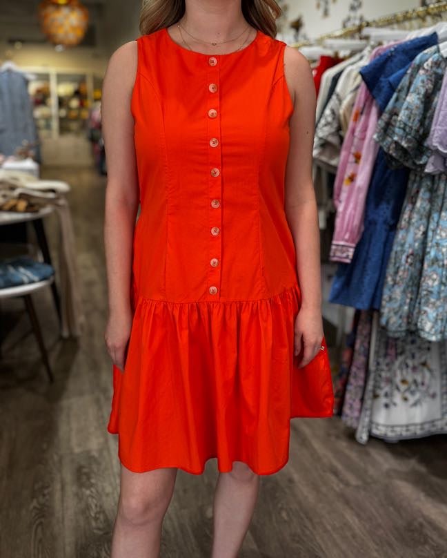 Sleeveless Button Down Dress - Capri by Sunset & Co.