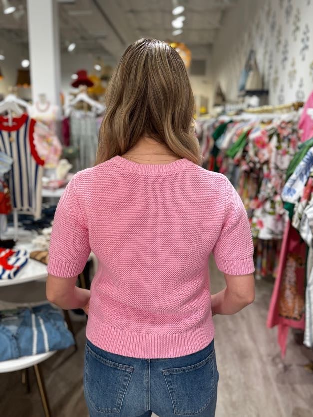 J. Society Short Sleeve Cardigan - Capri by Sunset & Co.