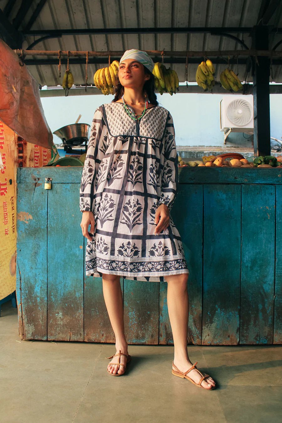 SZ Blockprints Jaipur Dress - Capri by Sunset & Co.