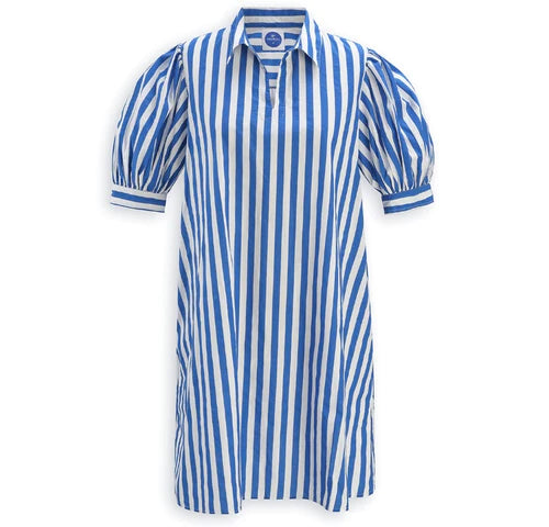 Stripe Shirt Dress - Royal Stripe