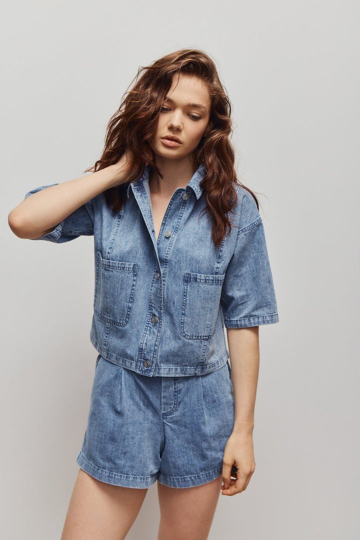 Melissa Nepton Irina Short Sleeve Jacket - Capri by Sunset & Co.