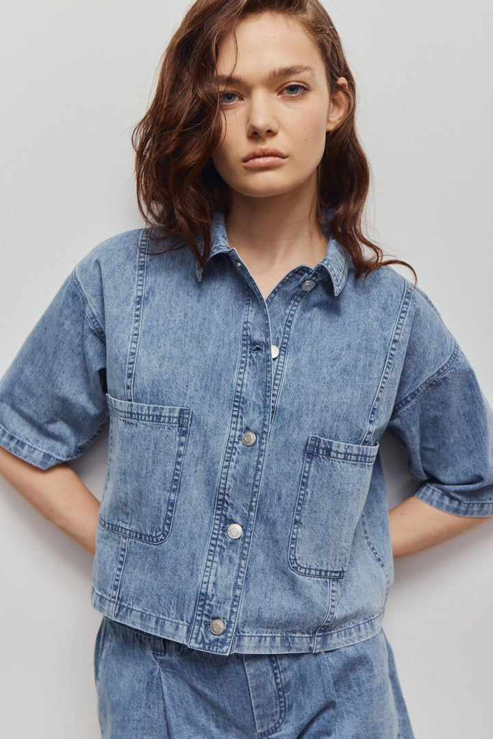 Melissa Nepton Irina Short Sleeve Jacket - Capri by Sunset & Co.