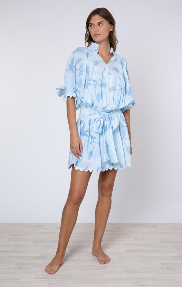 Juliet Dunn Bellflower Blouson Dress - Capri by Sunset & Co.