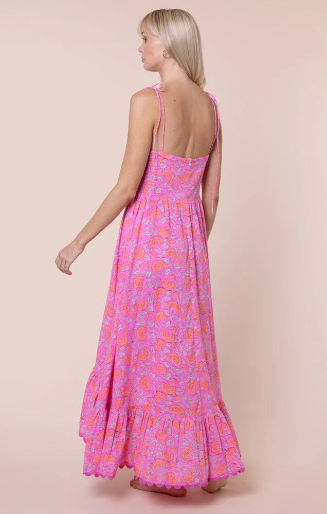 Juliet Dunn Hi - Lo Dress with Ric Rac Trim - Capri by Sunset & Co.