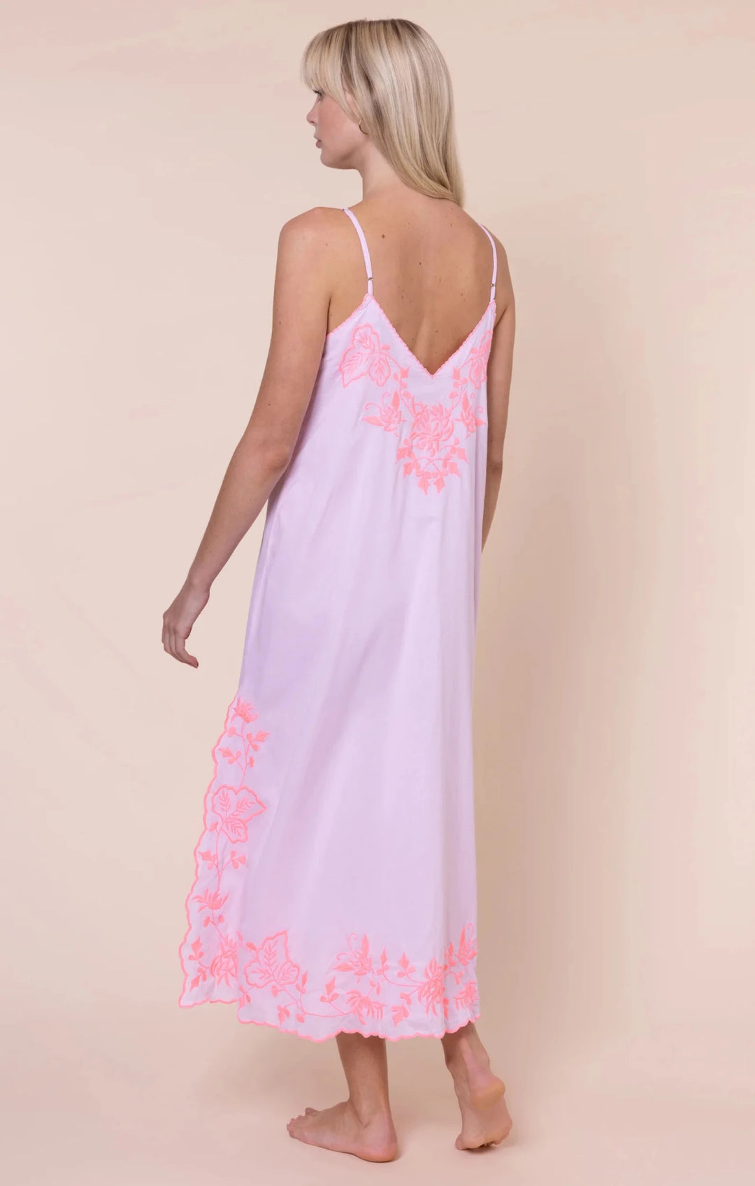 Juliet Dunn Slip Dress with Butterfly Embroidery - Capri by Sunset & Co.