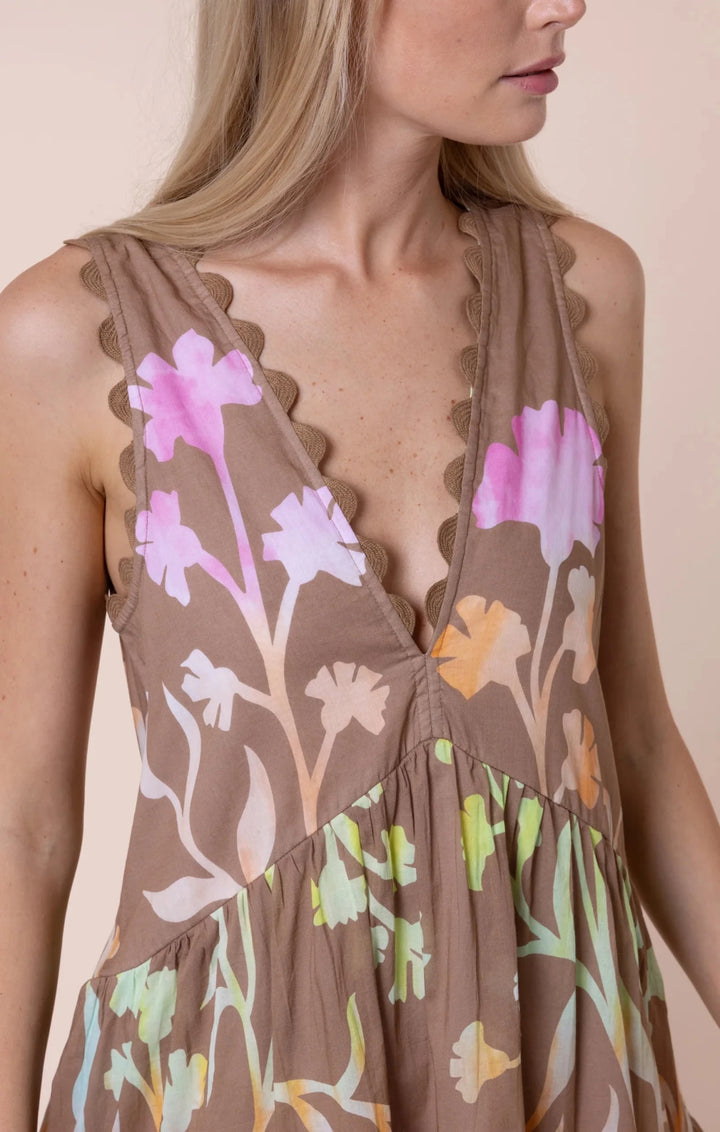 Juliet Dunn V Back Mini Dress - Capri by Sunset & Co.