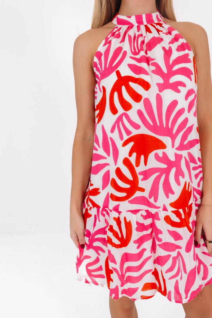 J. Marie The Lara High Neck Dress - Capri by Sunset & Co.