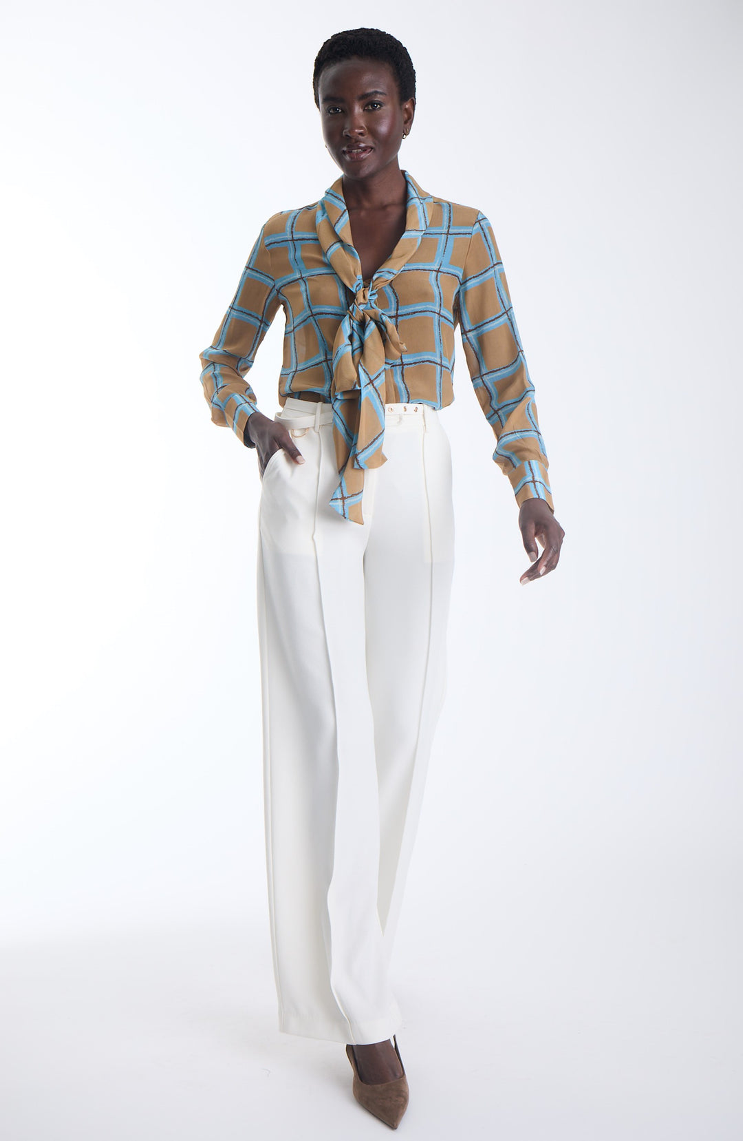Karina Grimaldi The Tie Print Shirt