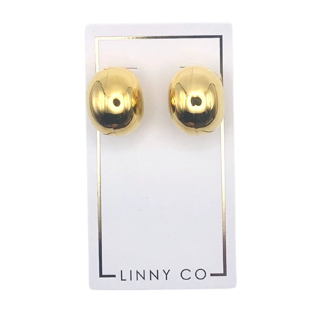 Linny Co Kendall Hoop Earrings - Gold - Capri by Sunset & Co.