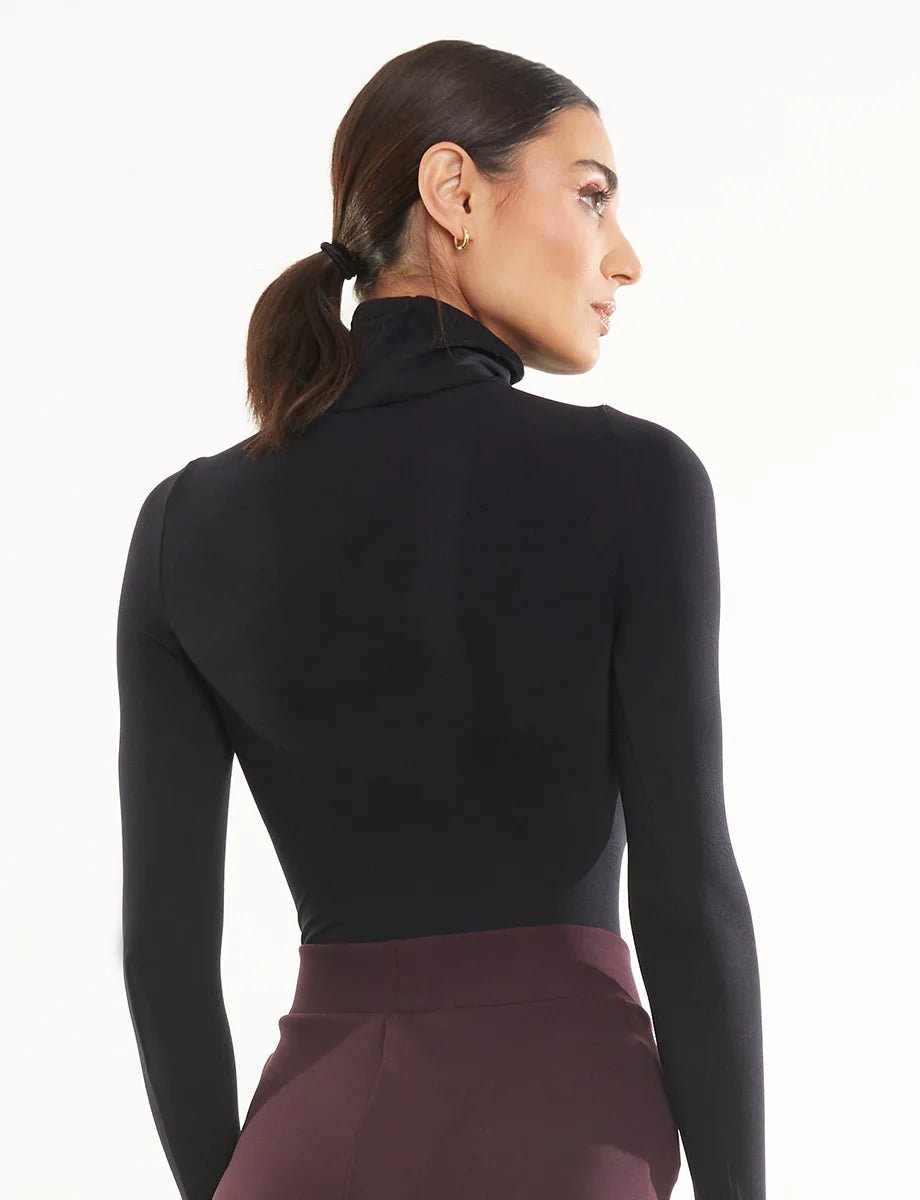 Commando Ballet Long Sleeve Turtleneck Bodysuit - Capri by Sunset & Co.