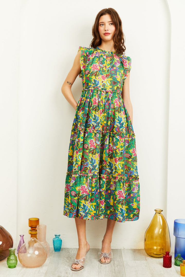 Love the Label Poppy Maxi Dress - Capri by Sunset & Co.