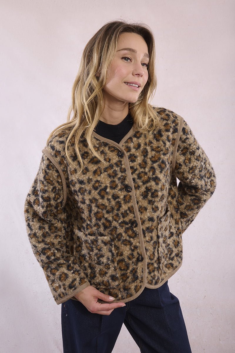 Molly Bracken Button Up Jacket - Capri by Sunset & Co.