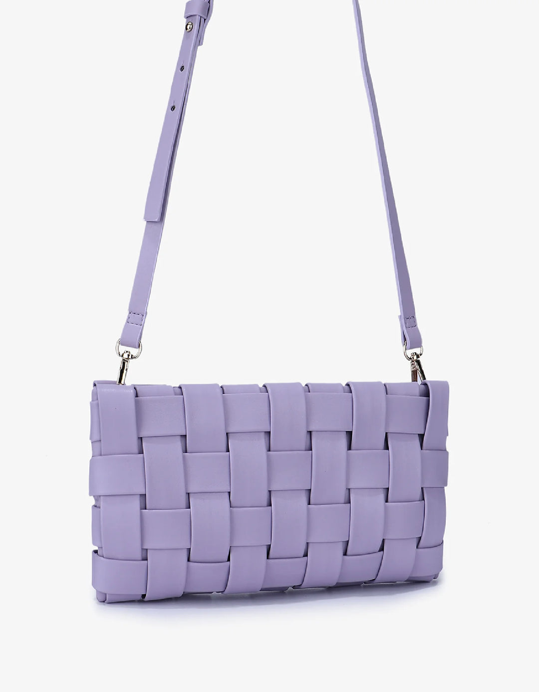 Remi/Reid Lindy Small Woven Clutch - Lavender