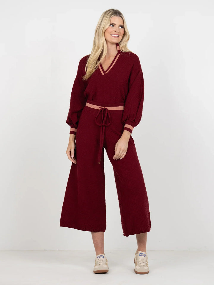 Emily McCarthy Teddy Crop Trouser - Capri by Sunset & Co.