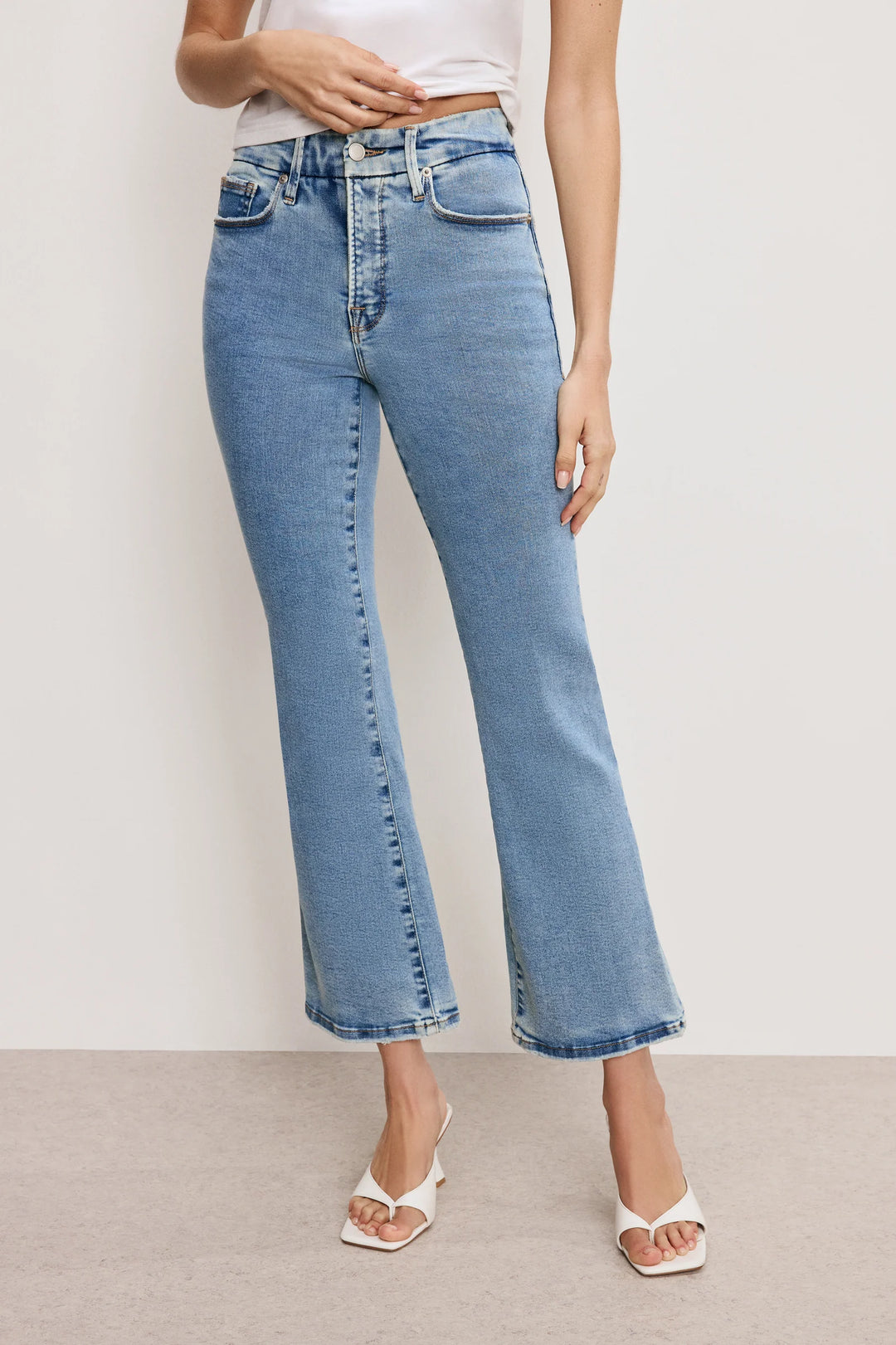 Good American Good Legs Crop Mini Boot Jeans - Capri by Sunset & Co.